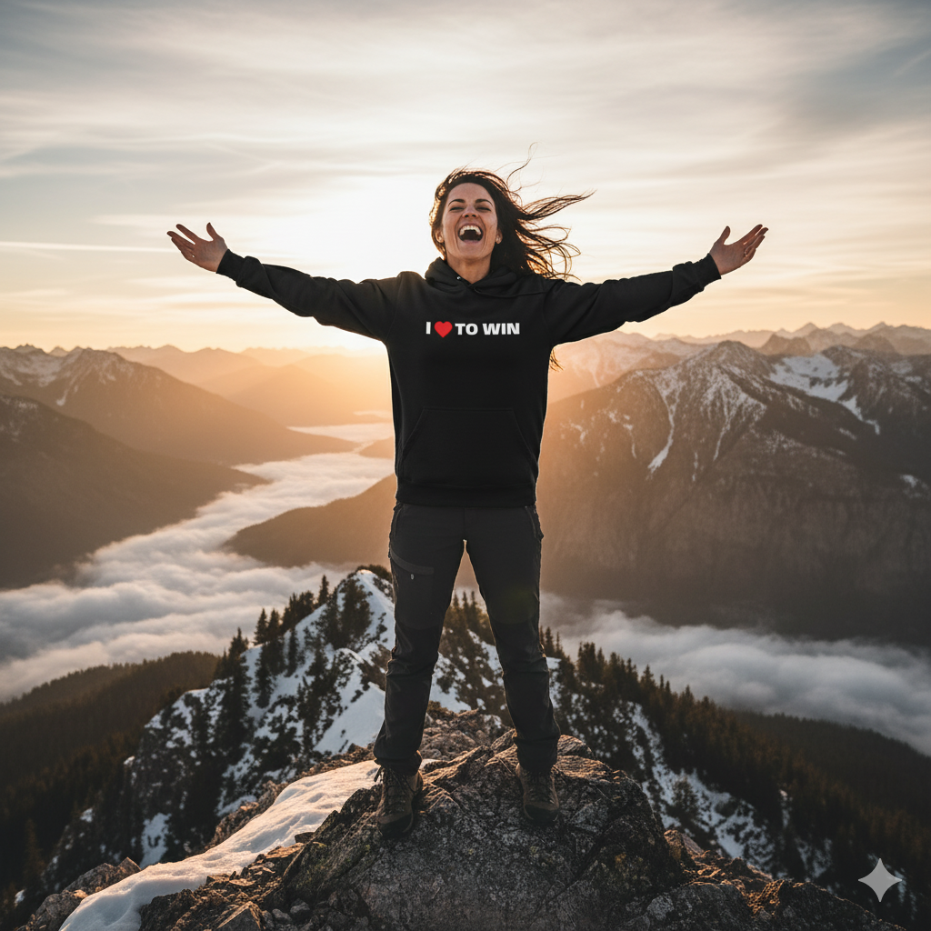 I LOVE TO WIN - Oversized Hoodie