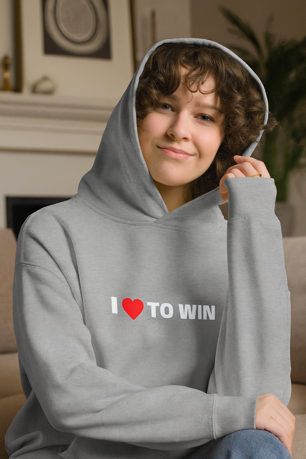 I LOVE TO WIN - Oversized Hoodie