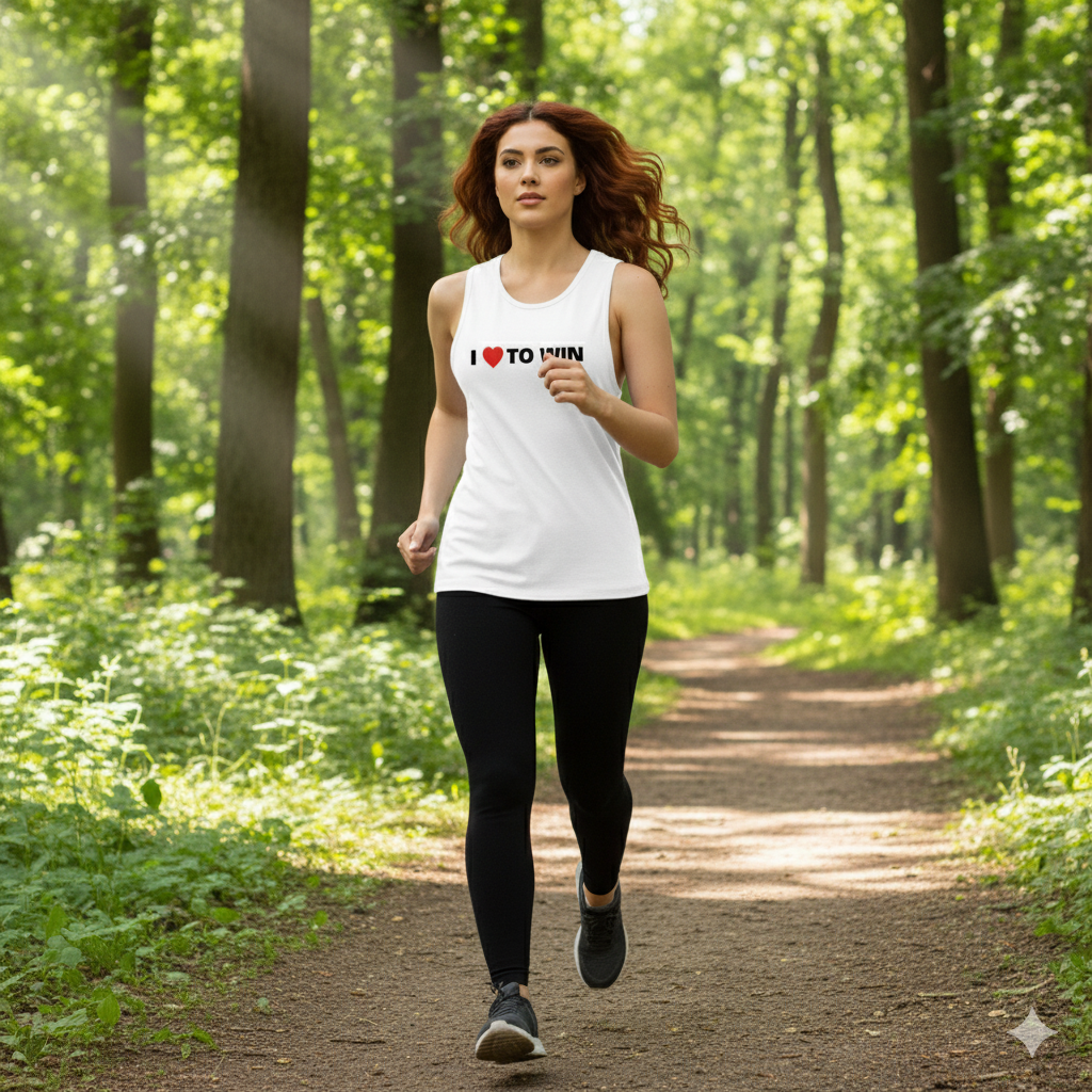 I LOVE TO WIN - Ladies’ Muscle Tank