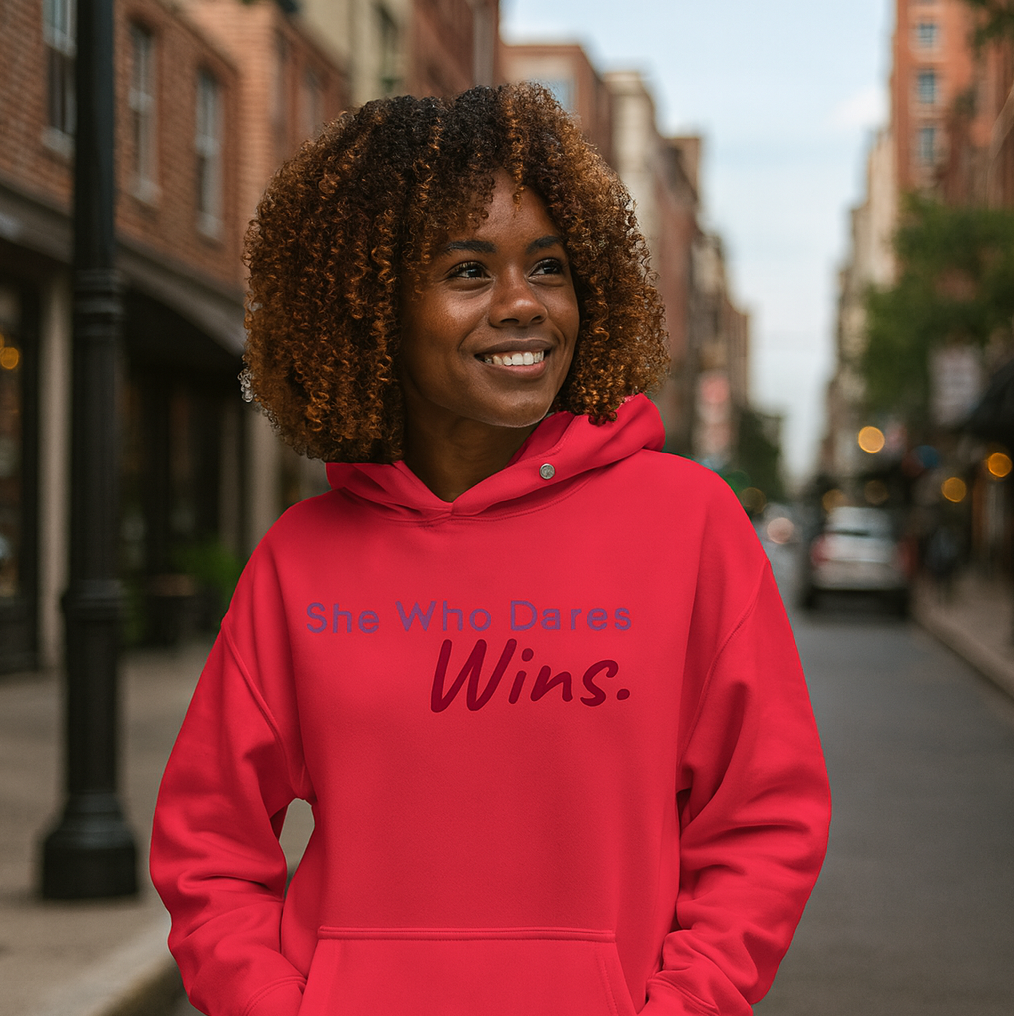 SHE WHO DARES WINS - Hoodie