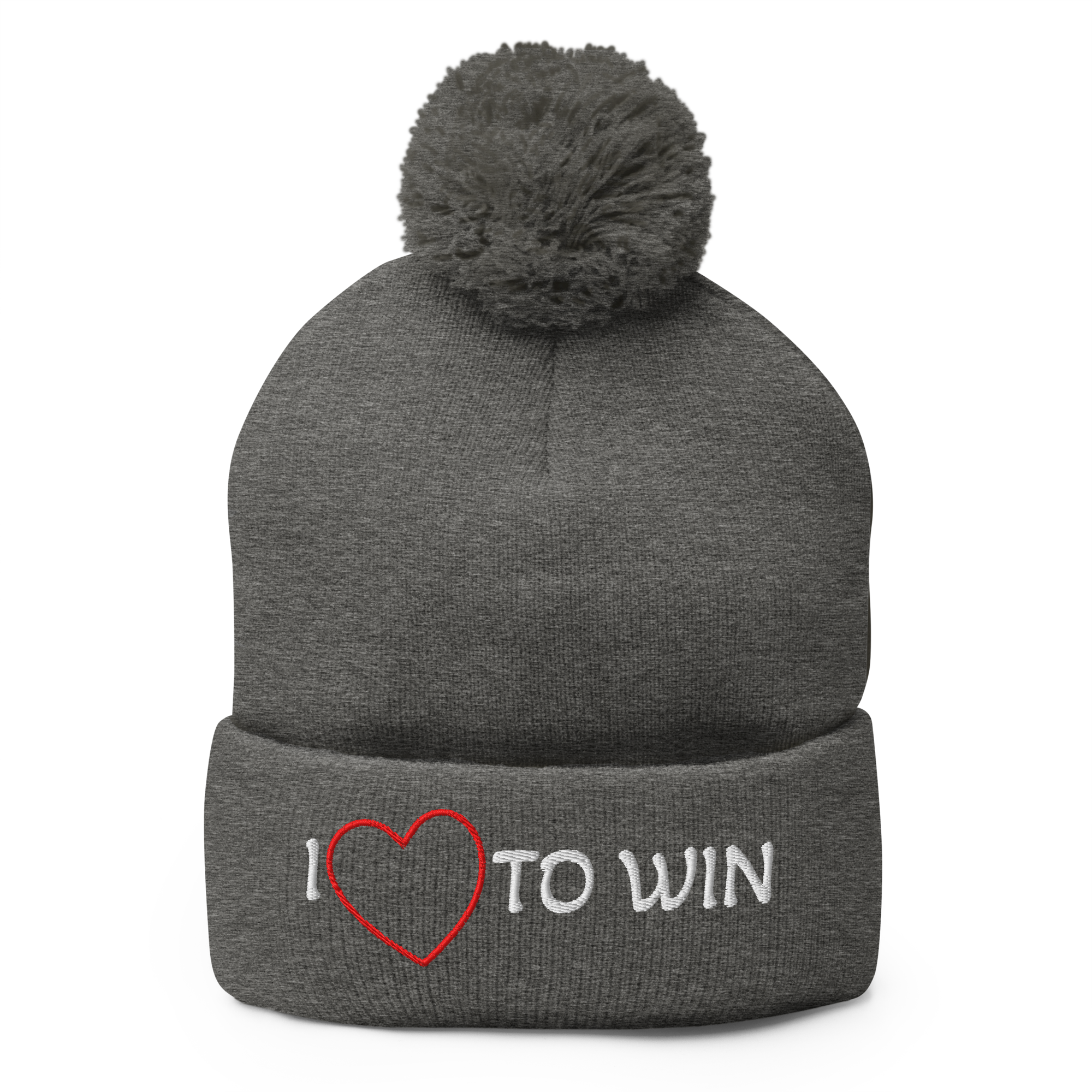 I LOVE TO WIN - Pom-Pom Beanie
