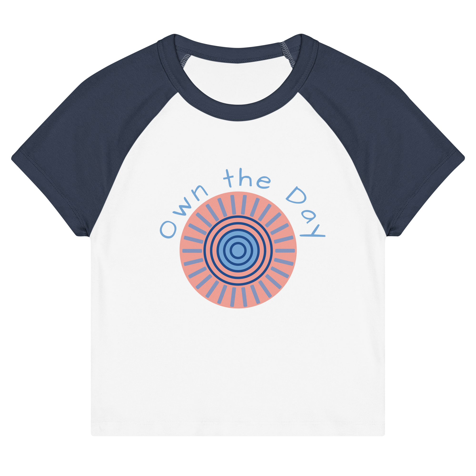 OWN THE DAY - Women’s micro rib raglan baby tee