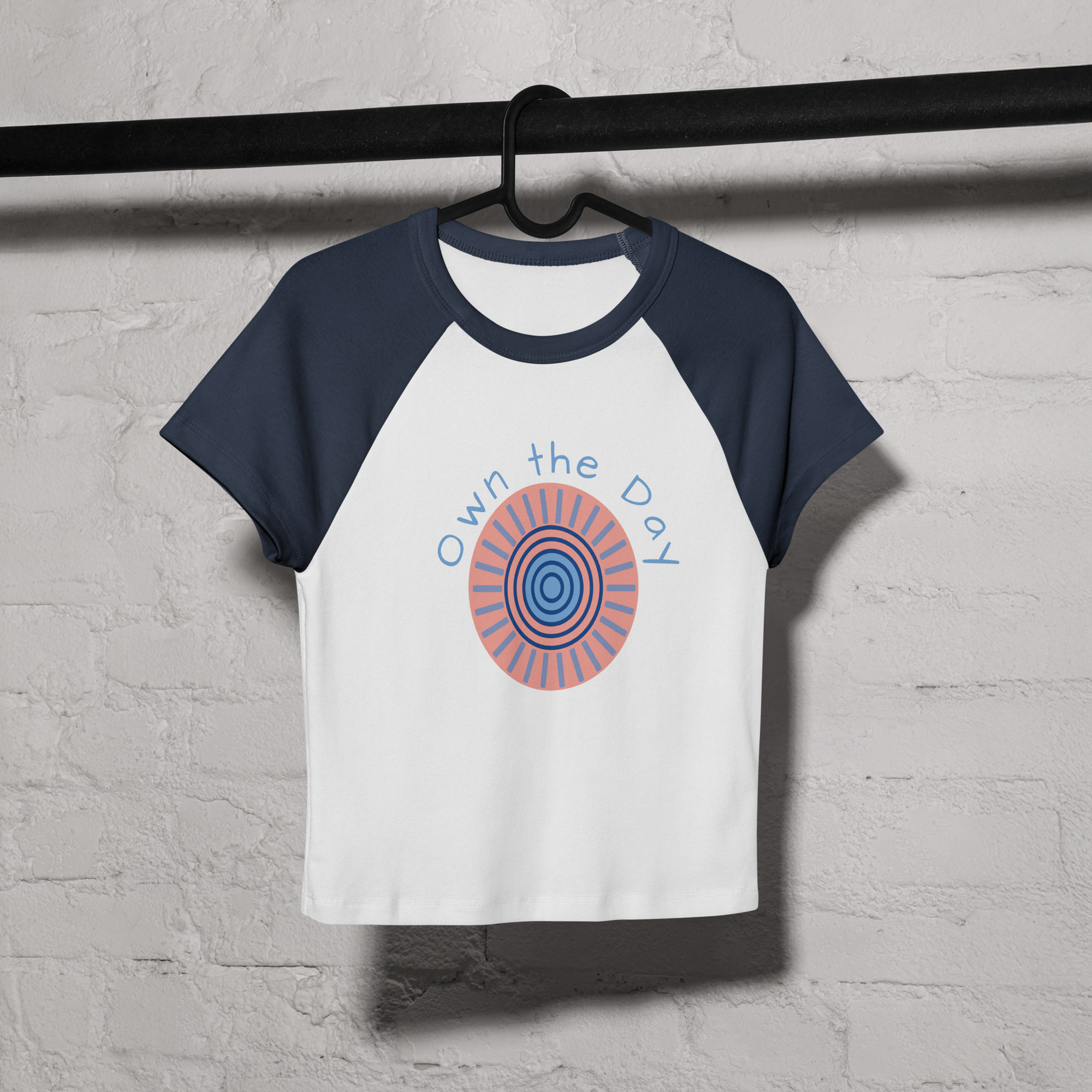 OWN THE DAY - Women’s micro rib raglan baby tee