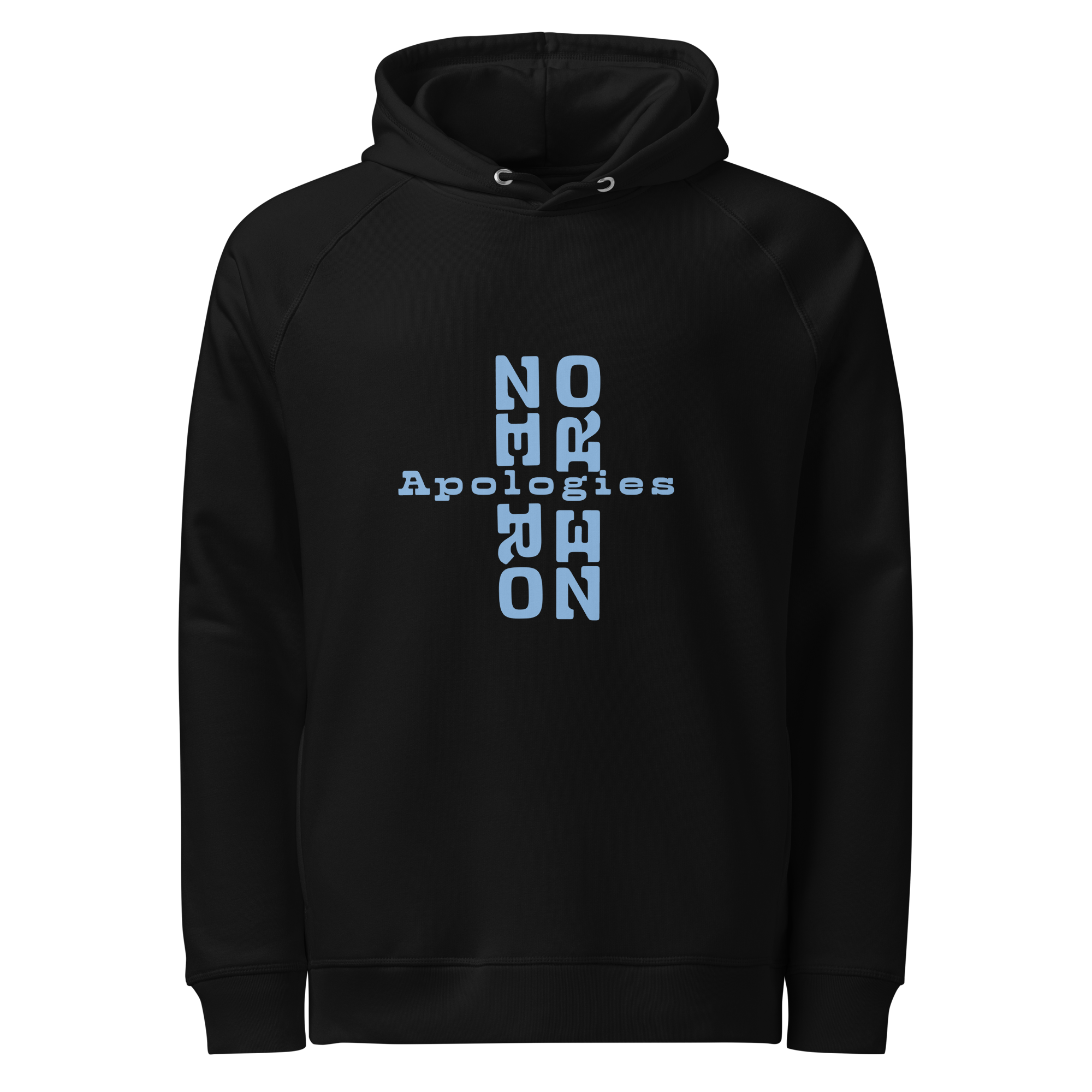ZERO APOLOGIES - Organic side pocket hoodie