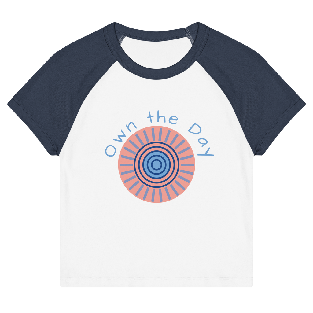 OWN THE DAY - Women’s micro rib raglan baby tee